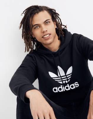 adidas trefoil hoodie sweatshirt