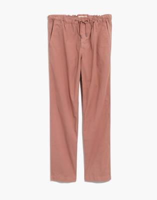 Garment-Dyed Twill Drawstring Pants