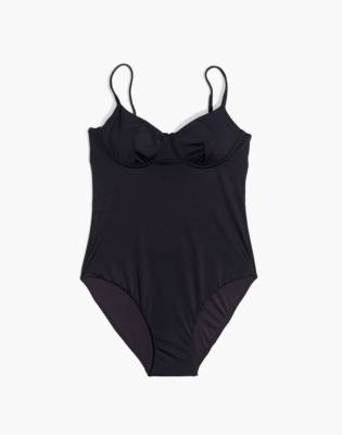 structured one piece swimsuit