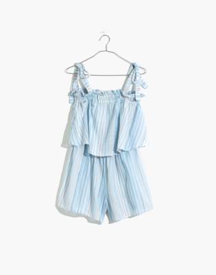 madewell tie strap overalls