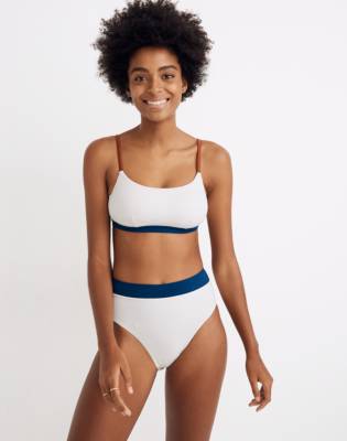 madewell second wave sport bikini top