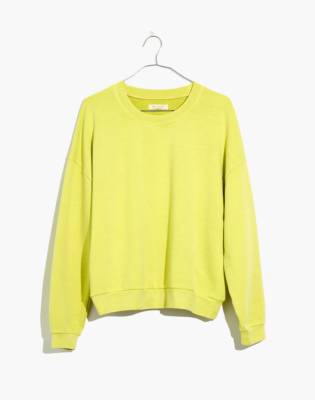 highlighter yellow sweatshirt