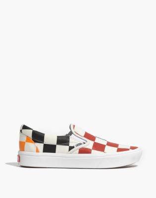 big checkered slip on vans