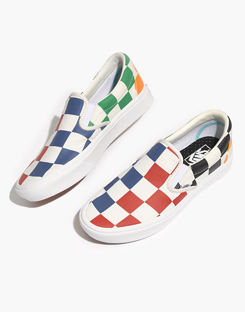 Vans® Unisex Classic Slip-On Sneakers in Big Checkerboard Canvas