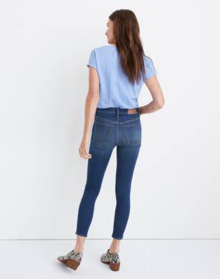 button fly cropped jeans