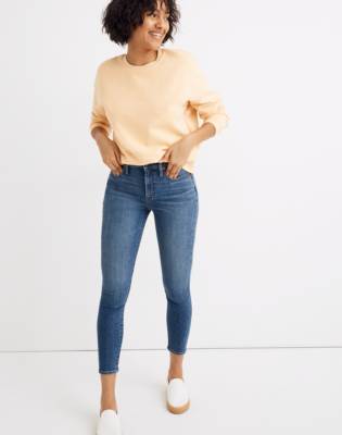 super high waisted crop jeans