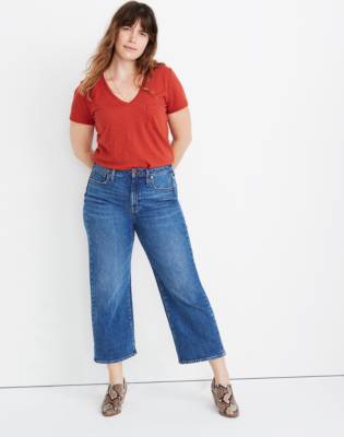 madewell slim wide leg jeans