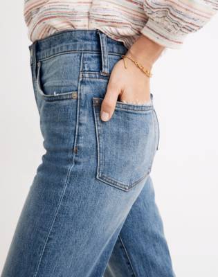 madewell slim wide leg full length jeans