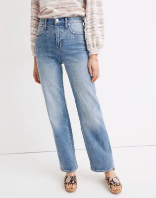 madewell slim wide leg jeans