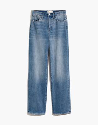 madewell slim wide leg full length jeans