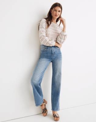 slim wide leg jeans madewell