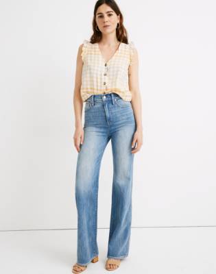 madewell high rise flare jeans