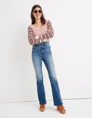 madewell skinny flare jeans