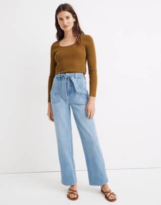 madewell wide leg denim