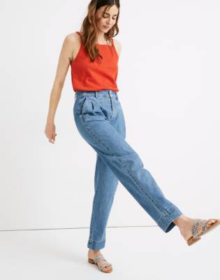 wide tapered jeans