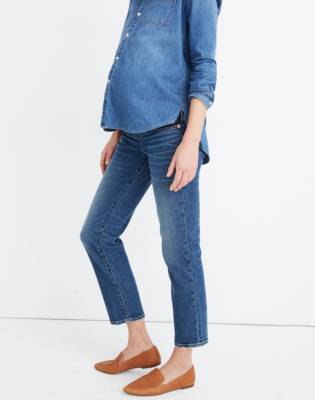 madewell side panel maternity jeans