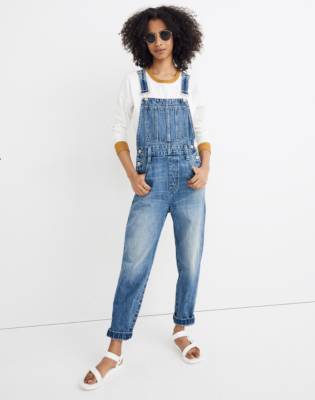 madewell white overalls