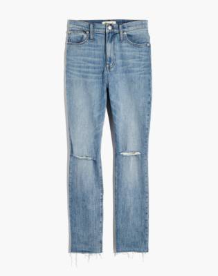 madewell high rise slim boyjean in lita wash