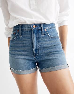 high waisted denim cutoffs