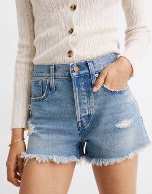 relaxed jean shorts