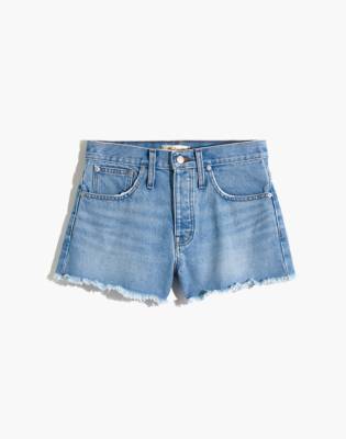 relaxed denim shorts