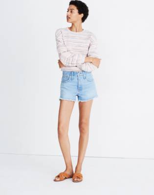 womens tall denim shorts