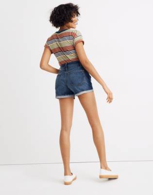 madewell curvy denim shorts