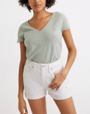 madewell curvy denim shorts