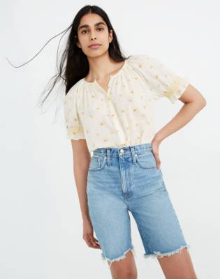 madewell curvy jean shorts