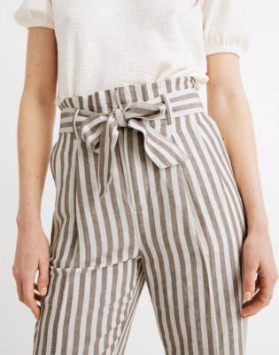 madewell striped linen dress