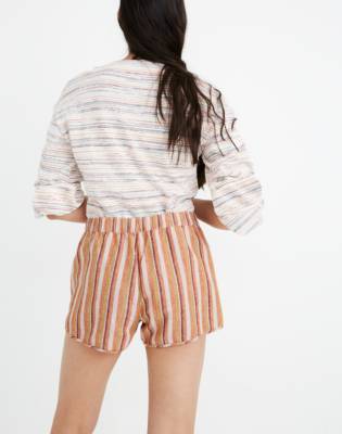 madewell striped shorts