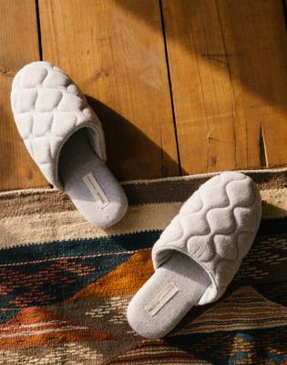 quilted slippers
