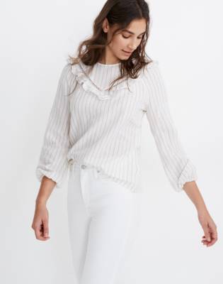 madewell ruffle top