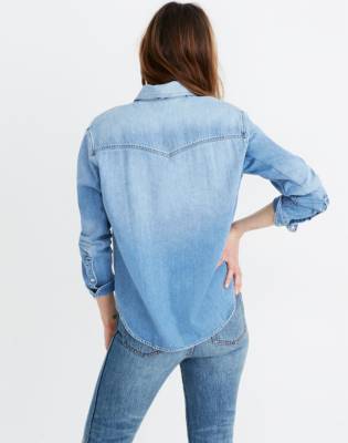 madewell denim western shirt
