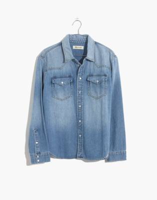 madewell denim western shirt