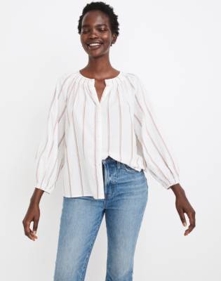 madewell smocked top