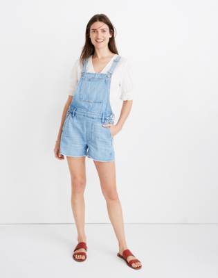 adirondack short overalls in washed black