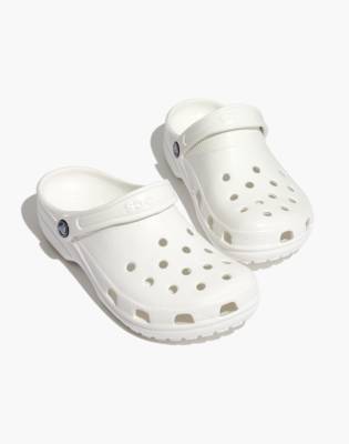 white classic crocs