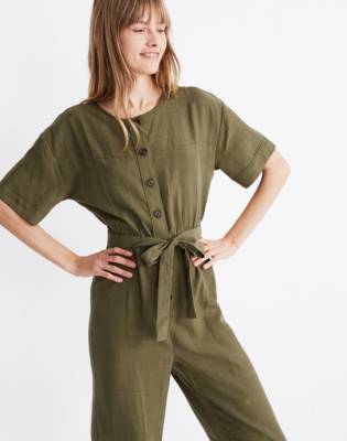 belted jumpsuit