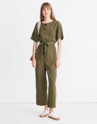 belted jumpsuit