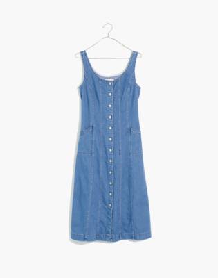 madewell denim jumper dress