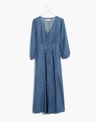 madewell denim midi dress