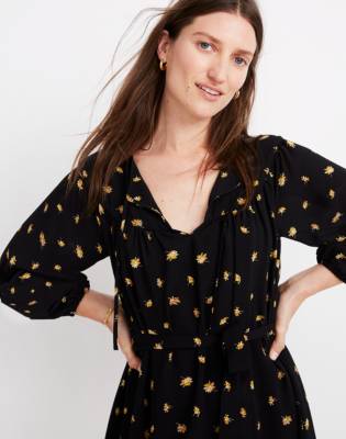 tie waist mini dress