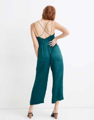 madewell satin pajama jumpsuit