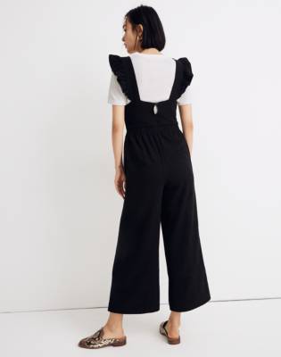 madewell ruffle strap jumpsuit