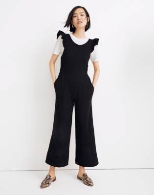 madewell ruffle strap jumpsuit