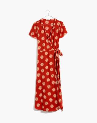 madewell daisy wrap dress