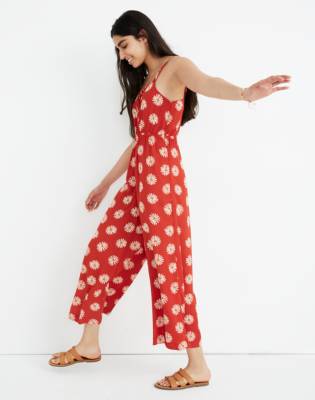 madewell button front jumpsuit