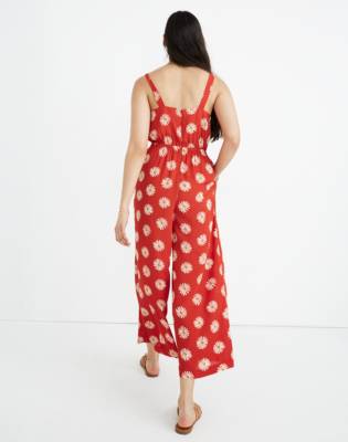 madewell red jumpsuit