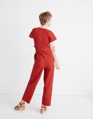 madewell linen jumpsuit